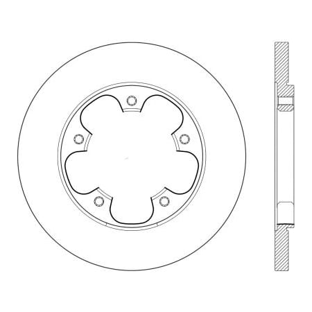 Centric Centric Premium Brake Rotor, Centric Parts 120.65145 120.65145